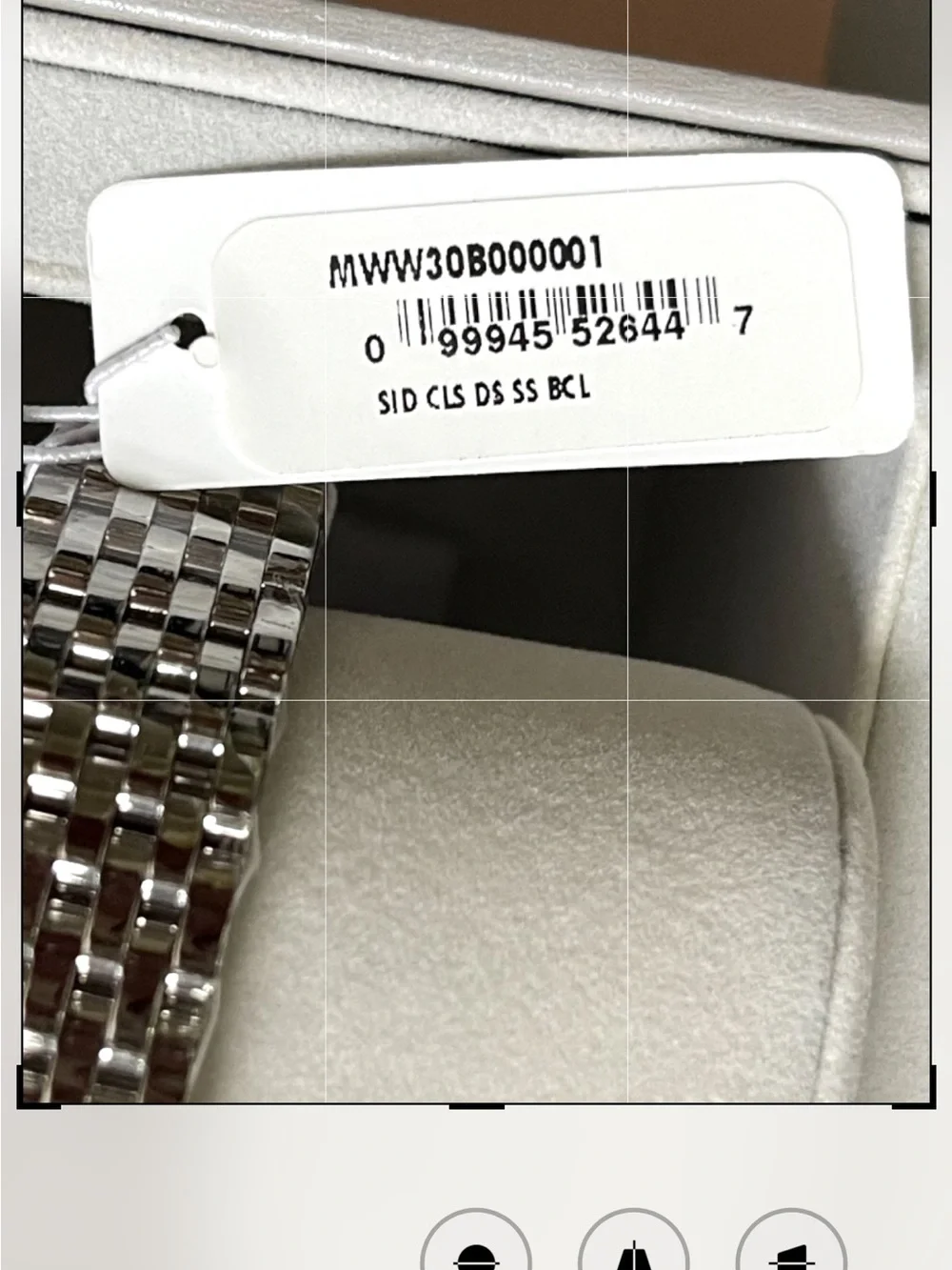 Michele Sidney Classic Stainless Steel Diamond  Women's Watch NEW
